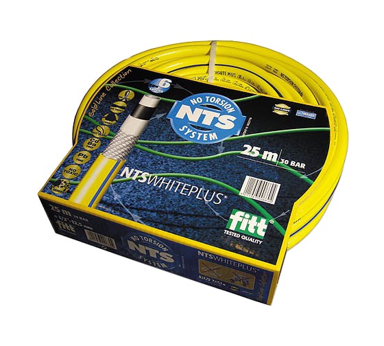 Шланг садовый армированный WHITE PLUS NTS 3/4", 25м FITT 7023430