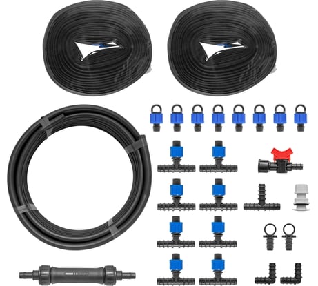 Капельный полив для теплицы 80 м2 MasterProf набор для картошки, 400 растений ДС.071651