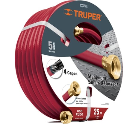 Шланг садовый MAN-25X1/2X", 25м Truper 19793