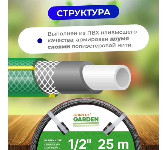 Поливочный шланг STARTUL Garden Expert 1/2", 25 м ST6035-1/2-25