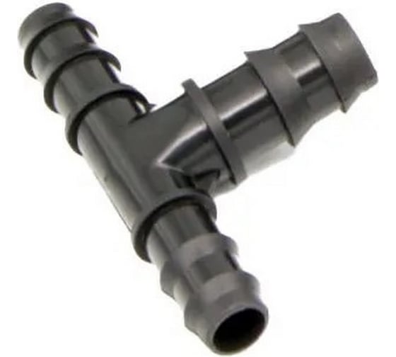 Тройник TUBOFLEX 16x19x16 мм, для ПНД трубки 16 мм, с переходом на 3/4", 10 шт. TFтройник16х19х16-10 4657780381377 1