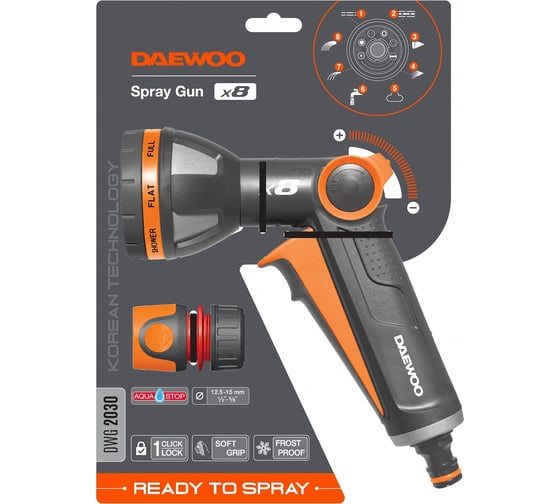 Пистолет-распылитель DAEWOO spray gun x8 DWG 2030