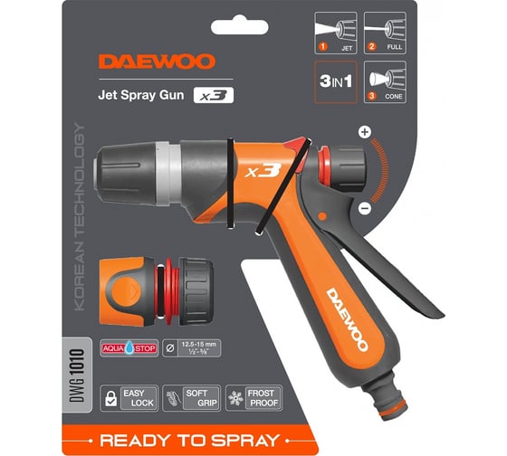 Пистолет-распылитель DAEWOO jet spray gun x3 DWG 1010
