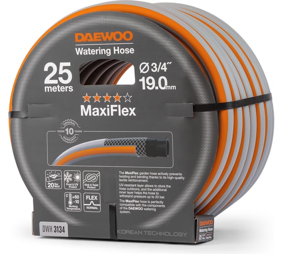 Шланг DAEWOO maxiflex диаметром 3/4 19 мм, 25 м DWH 3134