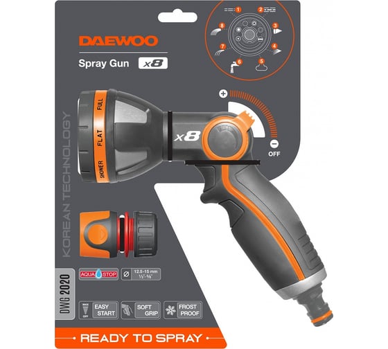 Пистолет-распылитель DAEWOO spray gun x8 DWG 2020