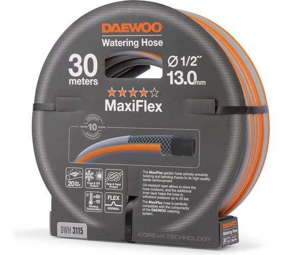 Шланг DAEWOO maxiflex диаметром 1/2 13 мм, 30 м DWH 3115
