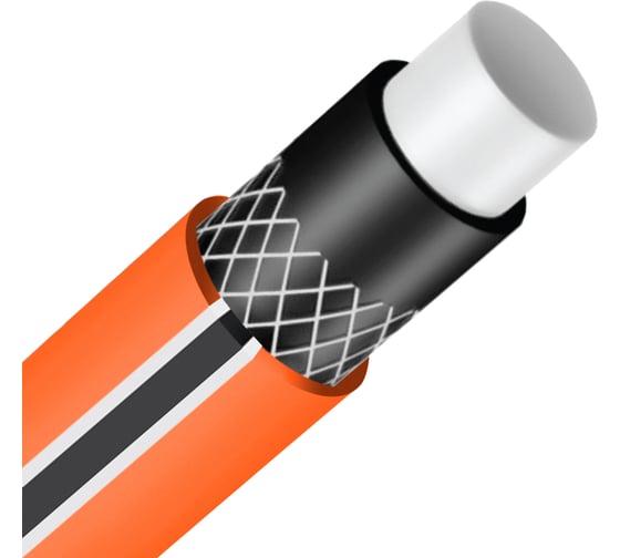 Садовый поливочный шланг PATRIOT PVC-1250, 4 слоя, 1/2 ", 50 м 777001101