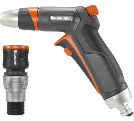 Комплект Gardena: пистолет-наконечник для полива Premium + коннектор с автостопом Premium 18306-20.000.00