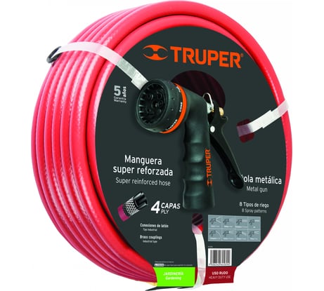 Садовый шланг с распылителем 18477 TRUPER 10864