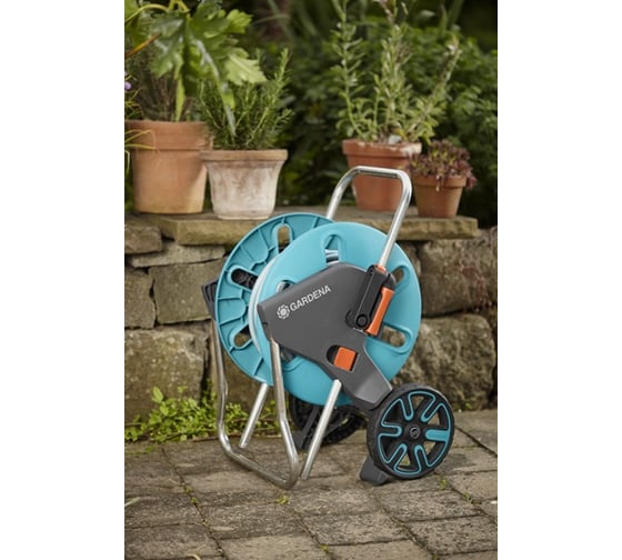 Тележка для шланга Gardena AquaRoll M со шлангом Classic 18512-20.000.00