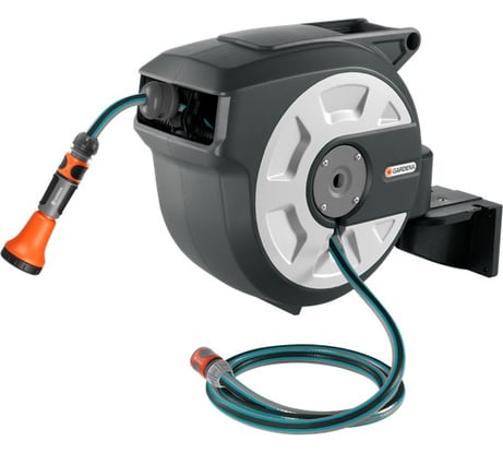 Настенная автоматическая катушка со шлангом Gardena Домашнее садоводство 15м 18402-20.000.00