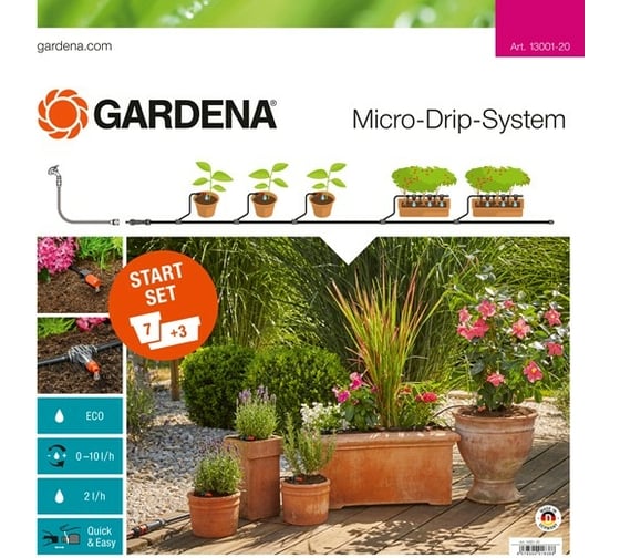 Базовый комплект микрокапельного полива Gardena 13001-20.000.00
