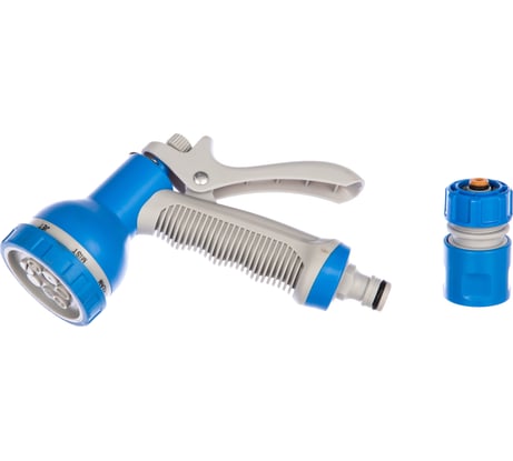 Набор для полива FRUT пистолет-распылитель с 7 режимами + коннектор 1/2" 402150