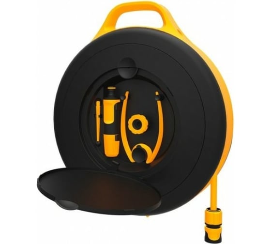 Катушка со шлангом 3/8", 15 м и набором аксессуаров Fiskars 1020436