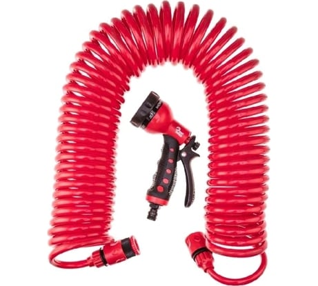 Многофункциональный пистолет-спринклер с 10-миллиметровым спиральным шлангом Top Tools 15A710