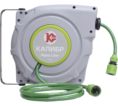 Поливочный шланг на автоматической катушке Калибр ШПАК-15 00000068508