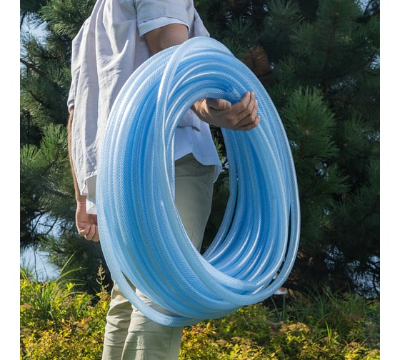 Поливочный шланг PALISAD прозрачный, армированный, 3-х слойный, 3/4", 50 м 67365
