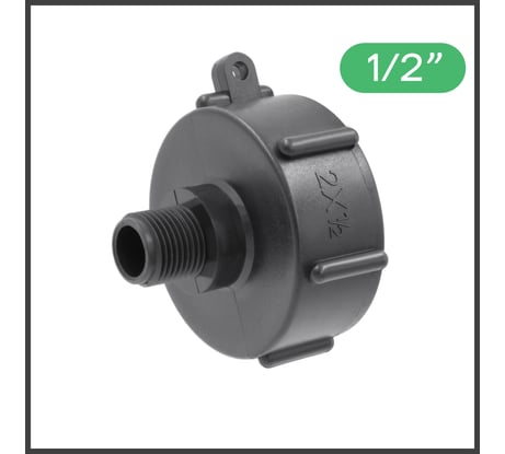 Переходник на еврокуб ПоливНаДаче 2"(S60) х 1/2"(наружная резьба) S60x12НР