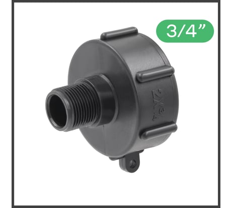 Переходник на еврокуб ПоливНаДаче 2"(S60) х 3/4"(наружная резьба) S60x34HP
