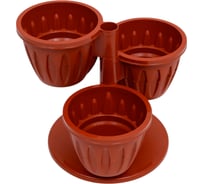 Горшок ООО КЗНМ каскад терракотовый 0,7л d29 524210