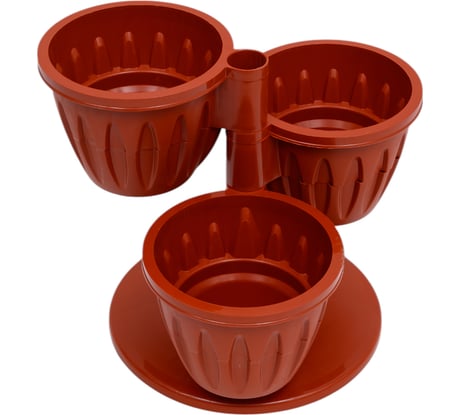 Горшок ООО КЗНМ каскад терракотовый 0,7л d29 524210