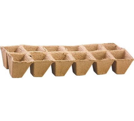 Торфяные горшочки 50*50 мм, квадратные Без бренда 64354