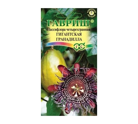 Пассифлора ГАВРИШ Гигантская гранадилла (четырехгранная) 3 шт. 1026997542 1