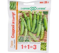 Семена ГАВРИШ Горох Сладкий жемчуг, серия 1+1, большой пакет 25 г, авторские 19102080