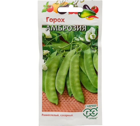 Семена ГАВРИШ Горох Амброзия, сахарный, 10 г 10004051