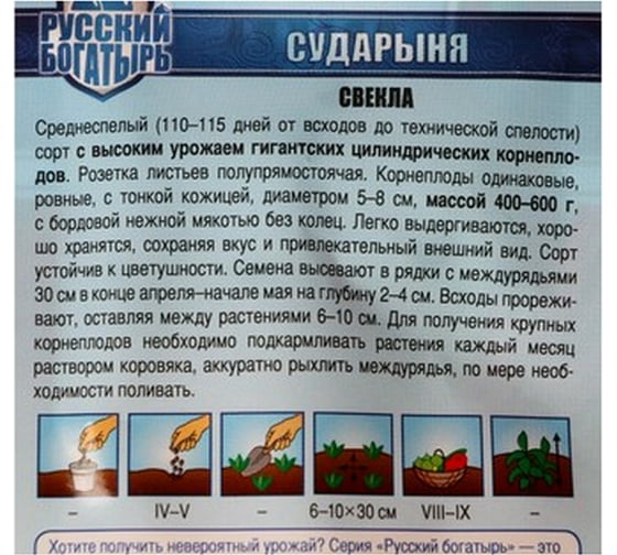 Семена Гавриш Свекла Сударыня 2 г 191223433