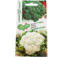 Семена ГАВРИШ Капуста брокколи Мачо 0.1 г, цветная Сахарная глазурь 0.1 г, авторские, серия Дуэт 1026998595