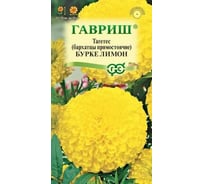 Семена ГАВРИШ Бархатцы прямостоячие Бурке Лимон (Тагетес) 0.3 г 191222997