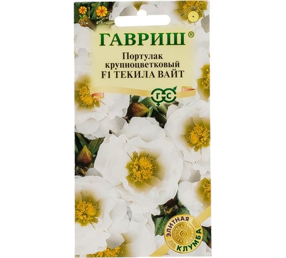 Портулак ГАВРИШ Текила Вайт F1, 5 шт, серия Элитная клумба 10003461 1