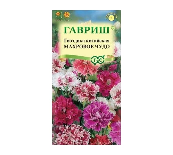 Гвоздика ГАВРИШ китайская Махровое чудо, смесь 0,05 г 1071857795