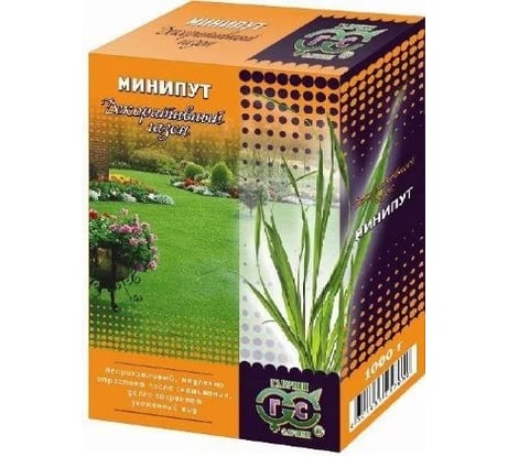 Газон ГАВРИШ Минипут медленнорастущий, 1 кг в коробке 1912236222