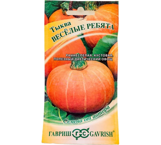 Семена ГАВРИШ Тыква Веселые ребята 1.0 г, авторские 1999943648 1