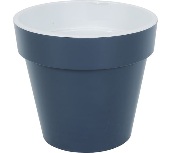 Кашпо ООО КЗНМ порто 2,4л со вставкой антрацит 527867 29804966