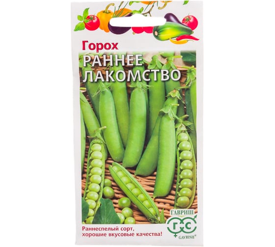 Семена ГАВРИШ Горох Раннее лакомство 10 г 10710740 1