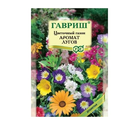 Цветочный газон ГАВРИШ Аромат лугов, большой пакет 30 г 10005828 1