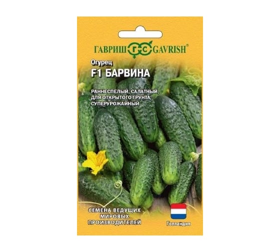 Семена ГАВРИШ Огурец Барвина 5 шт. (Голландия) 1999948922 1