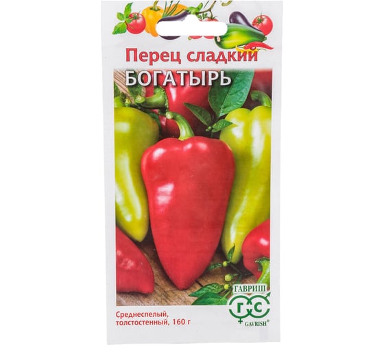 Семена ГАВРИШ Перец Богатырь 0.1 г 1071858073