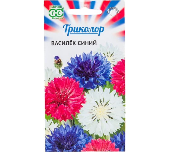 Семена ГАВРИШ Василек Триколор, посевной (смесь), серия Триколор, 0.3 г 1999946639 1