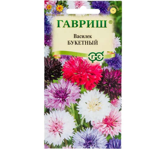 Семена ГАВРИШ Василек Букетный, посевной (смесь) 0.2 г 00001851 1