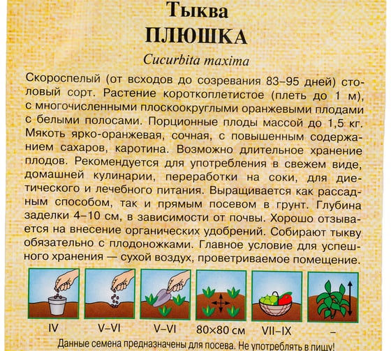 Тыква ГАВРИШ Плюшка 2.0 г 191223053
