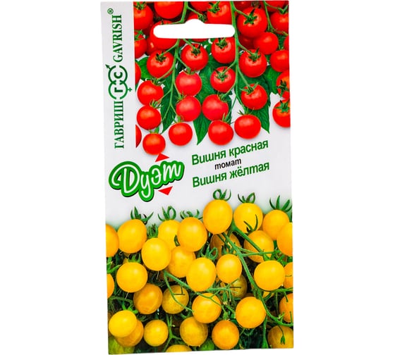 Томат ГАВРИШ Вишня желтая 0.05 г+Вишня красная 0.05 г Дуэт 1071858134 1