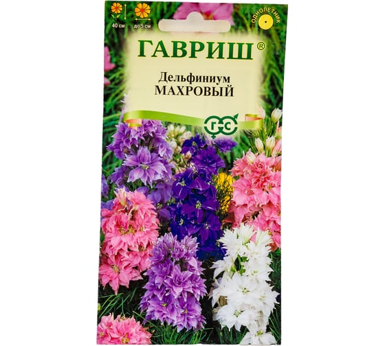 Семена ГАВРИШ Дельфиниум Махровый (Аякса, карликовый), смесь 0,05 г 1071857664