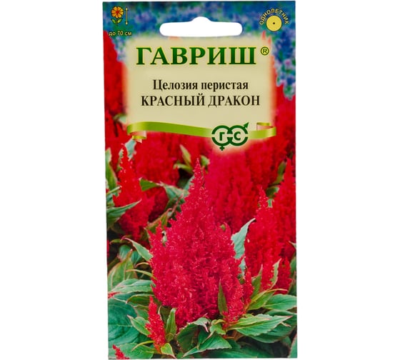 Семена ГАВРИШ Целозия Красный дракон перистая 0,05 г 1071858306 1