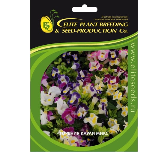 Семена ELITE PLANT-BREEDING & SEED PRODUCTION Co. Торения кауаи микс 30 шт эс мини 1999949375
