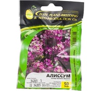 Семена ELITE PLANT-BREEDING & SEED PRODUCTION Co. Алиссум эстер боннет виолет 50 шт эс мини 107079555