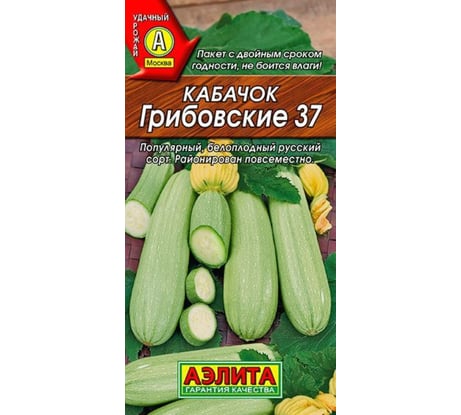 Белоплодный кабачок АЭЛИТА Грибовские 37 Ор. А, 2г 00-00573228